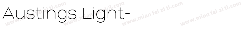 Austings Light字体转换